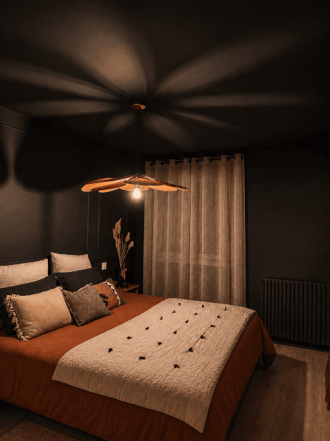 Chambre peinture noire